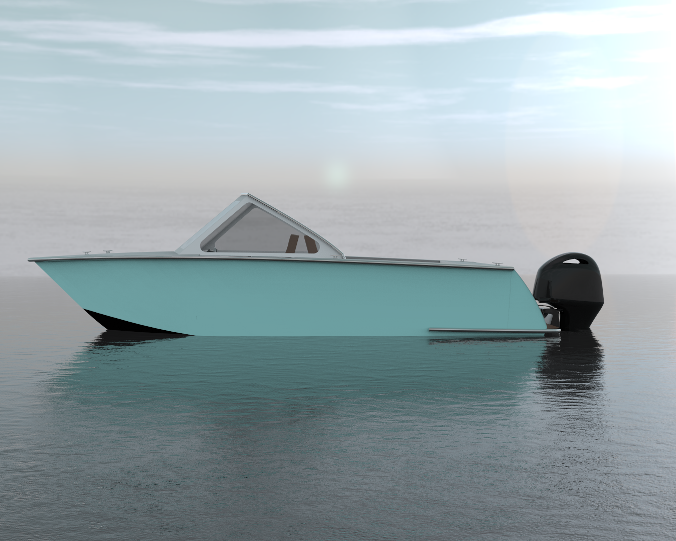 Custom aluminum boat design - 20ft runabout with production-ready CNC plans